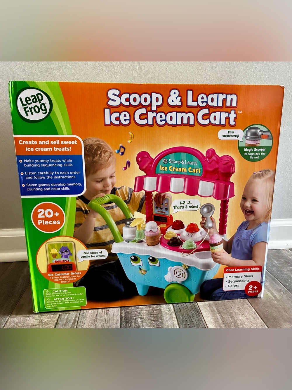 Brand New NIB LeapFrog Scoop & Learn Ice Cream Cart - 20+ Pieces!